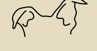 Line drawing of two dogs, part of the Bark and Brew brand mark